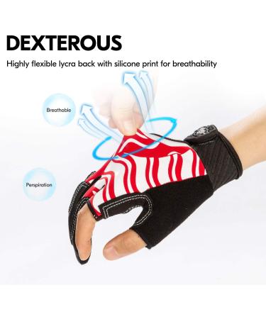 VGO Breathable Gloves for Sailing Boating Rowing & Kayaking - Kid XL (7-8Y/O) Red - Perfect for Adults Juniors & Children | International Shipping Available - Buy Online on GoSupps.com