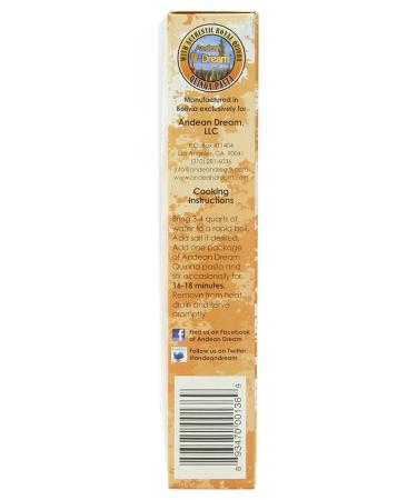 Buy Andean Dream Organic Quinoa Pasta Shells - 8 oz | Gluten-Free, Healthy & Delicious - Buy Online on GoSupps.com