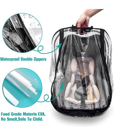 Universal Car Seat Rain Cover - Windproof & Waterproof EVA Weather Shield with Zipper Door, Side Ventilation for Maxi COSI & More - Buy Online on GoSupps.com