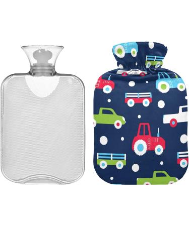 Naanle 1L Transparent Hot Water Bottle - Truck Design for Pain Relief & Warmth | Bed Hand & Foot Therapy - Buy Online on GoSupps.com