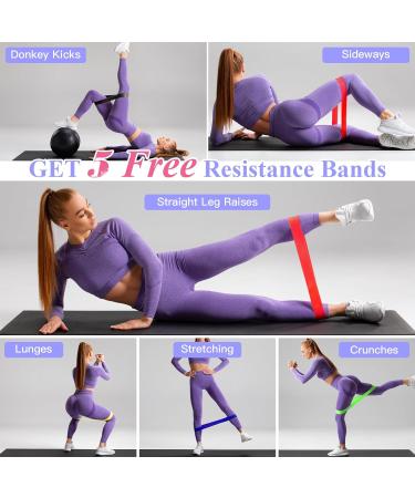 Spopal Pelvic Floor Strengthener with 5 Resistance Bands - Kegel Devices for Women & Men - Postpartum Rehabilitation and Beautiful Buttocks Trainer (Purple) - Buy Online on GoSupps.com