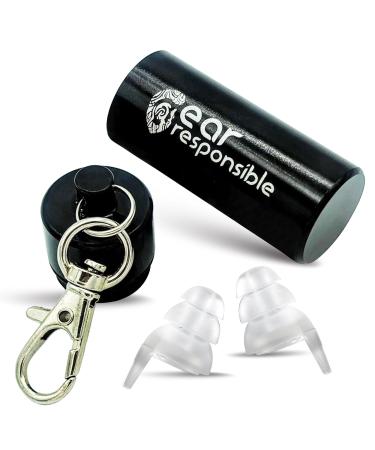 Ear Responsible High Fidelity Earplugs - Ultimate Hearing Protection for Musicians Concerts Work and Sleep