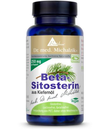 Betasitosterol 90 vegan capsules 250 mg highdose pure betasitosterol from pine oil per capsule according to Dr med Michalzik without additives from BIOTIKON