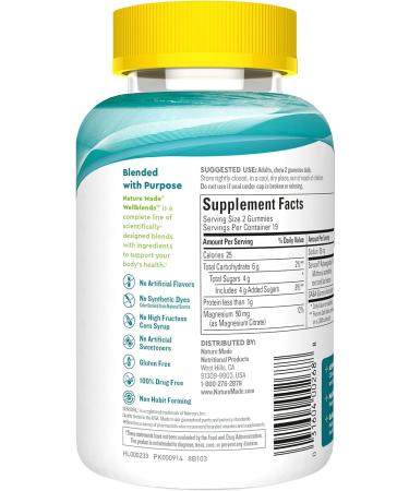 Nature Made Calm Mind & Body Gummy Vitamins - Magnesium Citrate, Ashwagandha & GABA for Stress Relief - Buy Online on GoSupps.com