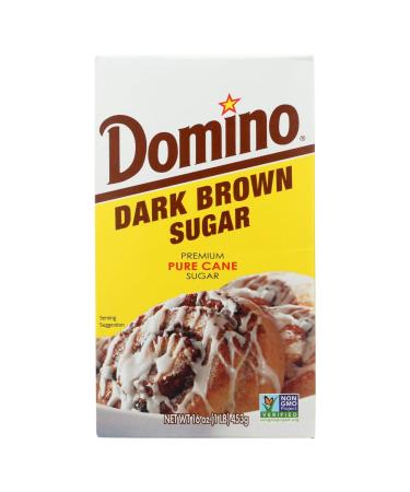 Domino Dark Brown Sugar 16 oz (Pack of 2) 1 Pound (Pack of 2)