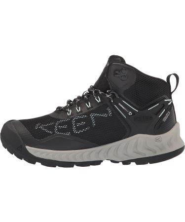 KEEN Women's Nxis Evo Mid Waterproof Hiking Boots - Size 8, Black/Blue Glass - Buy Online on GoSupps.com