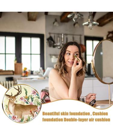 Compact Cushion Portable Double Layer Moisturizing Foundation with Mirror Cream Foundation for Most Skin Types Makeup Cushion for Women and Men Cream Puchen - Buy Online on GoSupps.com