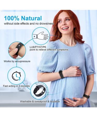 Meiyyj Travel Sickness Tapes for Adults & Children | Adjustable Acupressure Bracelets for Nausea Relief | Natural Black Anti-Motion Sickness Solution - Buy Online on GoSupps.com