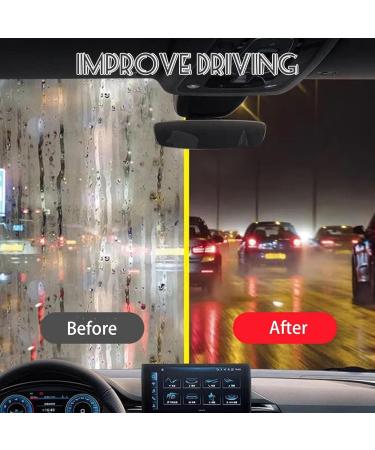 Automotive Oil Film Cleaning Brush 120ml Car Glass Oil Film Stain Removal Cleaner Glass Cleaning Board Cleaner with Sponge for Windshield Improves Clarity and Visibility (2pcs-Brushes+2refill) - Buy Online on GoSupps.com