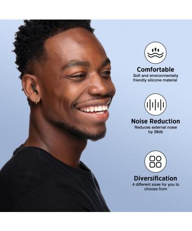 Link Dream Ear Plugs for Sleeping 28dB Noise Reduction Reusable Silicone Earplugs (XS/S/M/L) with Case | Ultimate Hearing Protection - Buy Online on GoSupps.com