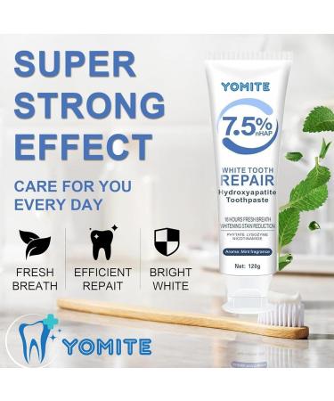 Hydroxyapatite Toothpaste for Whitening & Sensitive Teeth 2 PCS Nano Hydroxyapatite Toothpaste for Daily Enamel Care 2.12 Ounce (Pack of 2) - Buy Online on GoSupps.com