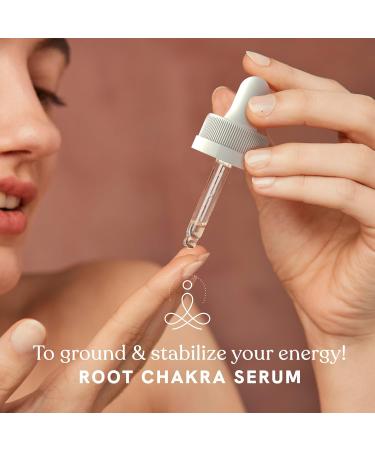 Root Chakra Facial Serum | Natural Organic Essential Oil Blend for Spiritual Journey & Deep Connection | Moisturizing Sunflower Argan Apricot Rosemary Lavender Oils - Buy Online on GoSupps.com