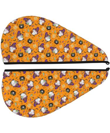 Quick-Dry Hair Towel Wrap - Halloween Witches Gnome Design Perfect Hair Drying Turban - Buy Online on GoSupps.com
