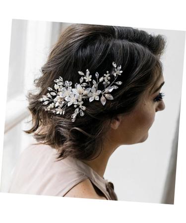 minkissy Wedding Hair Accessories Hair Clips Tiara Hair Pin Hair Barrettes Womens Headpiece Hair Accessories for Girls Flower Hair Accessories Comb Bride Rhinestones Zinc Alloy - Buy Online on GoSupps.com