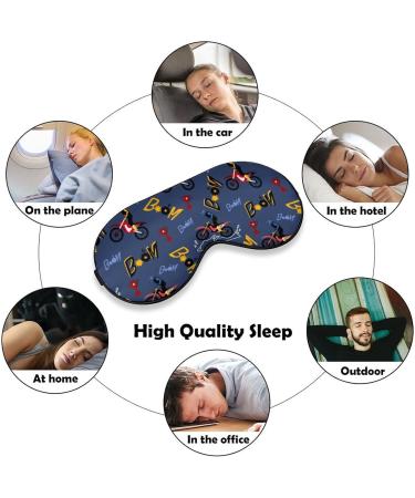 LynaRei Cute Dirt Bike Sleep Mask for Men and Women - Adjustable Super-Smooth Eye Mask for Travel and Nap - Style-3 - Buy Online on GoSupps.com