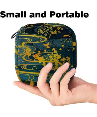 Women's Japonica Style Tampon Storage Bag | Multi-Pocket Zip Binding Bags for Menstrual Products - International Shipping - Buy Online on GoSupps.com