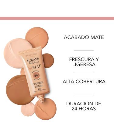  Bourjois Bourjois AirMat Makeup Base 001 Rose Ivory 30 ml - Buy Online on GoSupps.com