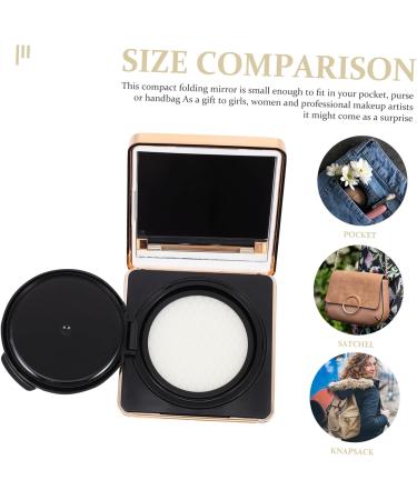 Box of 4 Empty Cardboard Concealer in Loose Powder Cream Container Travel Powder Container Travel Makeup Container Devil Horns Foundation Compact ABS Powder Puff Portable Travel - Buy Online on GoSupps.com
