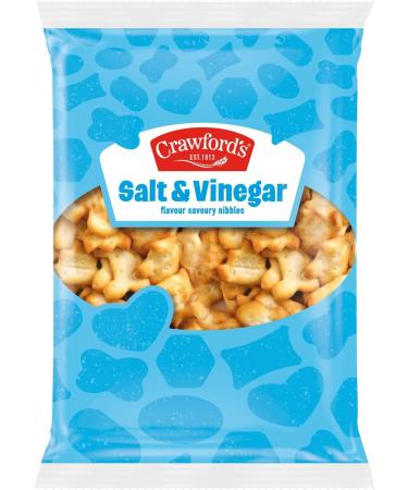 Crawfords Savouries Salt & Vinegar Baked Crisps 400g (Pack of 2x 200g) | Snack Flavourful Party Crunchy British Vegetarian | Included Jaspem Shopping List Salt and Vinegar - Buy Online on GoSupps.com