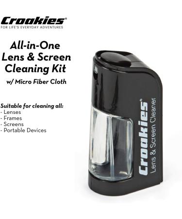 Croakies All-in-one Cleaning Kit | Lens Care Travel Kit with Pump and Microfiber Cloth | All Natural Cleaner for Eyewear and Lenses - Buy Online on GoSupps.com