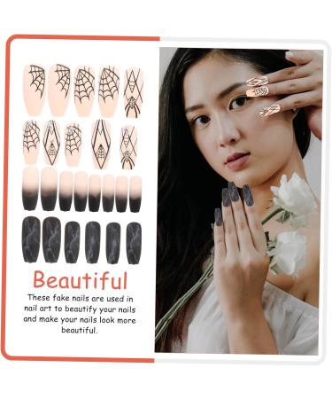 5 Sets Halloween Fake Nails Manicure False Nail Manicure Patch Fake Nails Tips Press on Nails Artificial Nail Women Fake Nail Detachable Fake Nail Women Nails DIY Nail Stickers Abs Healvian - Buy Online on GoSupps.com