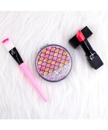 Beem Jun Rose Red Mermaid Compact Mirror - Mini Pocket Vanity Mirror with Sanding Glitter - Travel Friendly - Buy Online on GoSupps.com