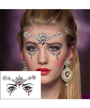 Meredmore 6Sets Festival Face Jewels Stickers Body Rhinestones - Eye & Body Gems | Glitter Rave & Party Accessories - Buy Online on GoSupps.com