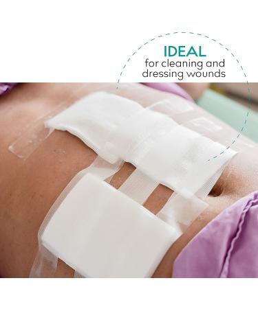 Medrull Mulltubfer Sterile Non-Adhesive Wound Pads 7.5cm x 7.5cm - 100 Pack Highly Absorbent 8-Layer - Ideal for International Shipping - Buy Online on GoSupps.com