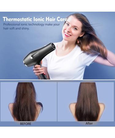 HappyGoo Black Professional Hair Dryer 2400W AC Motor with Ionic Technology - Buy Online on GoSupps.com