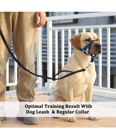 Barkless Dog Collar - No Pull Head Halter for Small & Extra Large Dogs | Padded Muzzle Harness with Training Guide - Prevents Pulling & Choking on Leash - Buy Online on GoSupps.com