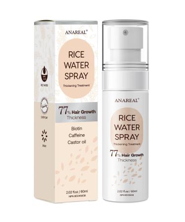 Rice Water for Hair Growth Hair Growth Serum Women Rice Water Rice Water Spray Rice Water for Hair Rice Water Spray that can be used with Rice Water Shampoo and Conditioner 60ml
