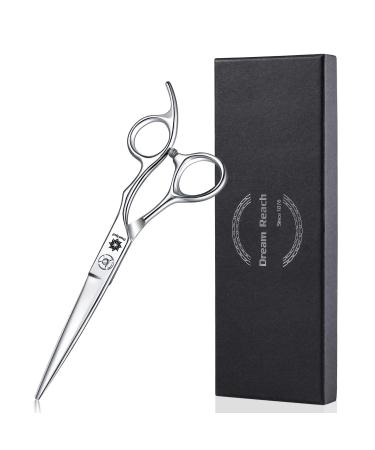Dream Reach 6" Professional Hair Cutting Scissors Japan 440C Steel Thinning Scissor for Men/Women Cutting for Salon/Barber/Home (Straight Scissors)