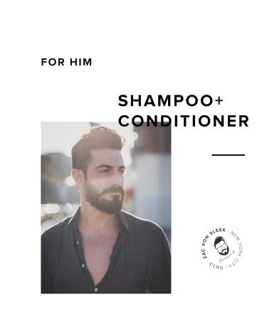 His Duo Pack Shampoo & Conditioner - Hair Loss Prevention for All Hair Types | Premium Men's Hair Care - Buy Online on GoSupps.com