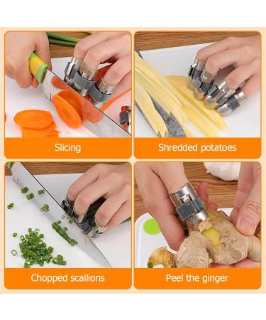 Finger Protectors For Food Cutting Kitchen Finger Protectors Thumb Shelter Set For Seafood Preparation Opening Cutting Handling - Buy Online on GoSupps.com