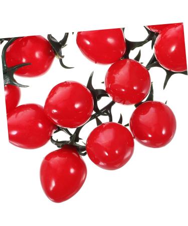Abaodam String Simulated cherry tomatoes fruit photography props simulated tomatoes fake apples faux yellow home decor Decorative Cherry Tomatoes Photo Props child pvc vegetable fake food Red 18X16CM - Buy Online on GoSupps.com