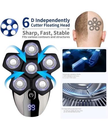 5 in 1 Electric Head Shaver for Men | Waterproof Grooming Kit for Bald Heads Nose Hair & Sideburns Trimmer - Buy Online on GoSupps.com