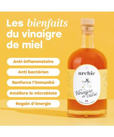 Archie Organic Honey Apple Cider Vinegar. Strengthens the immune system Boosts energy Improves mood. - Buy Online on GoSupps.com