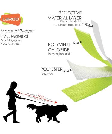 Laroo 5m Reflective PVC Drag Line Leash for Dogs - Waterproof Training Line for Small & Large Dogs - Ideal for Night Walks - Buy Online on GoSupps.com