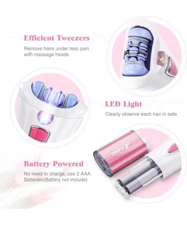 Wireless Face Epilator for Women - Mini Epilator with LED Light & Bikini Trimmer for Body Hair Removal - Buy Online on GoSupps.com