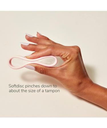 Softdisc Menstrual Discs - Disposable Period Discs 14 Count | Tampon Pad and Cup Alternative | 5 Super Tampons Capacity | HSA & FSA Eligible - Buy Online on GoSupps.com