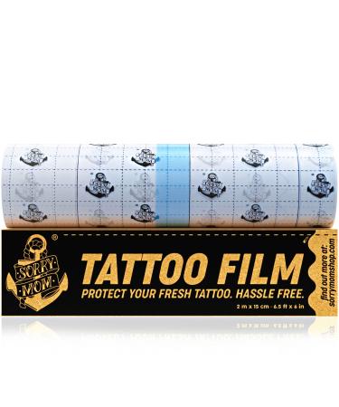 Sorry Mom Tattoo Aftercare Bandage (6.5 ft x 6 in) Clear Tattoo Bandages Waterproof, Adhesive Tattoo Wrap Bandage - Tattoo Healing Wrap - Tattoo Film Protection - Second Skin Tattoo Waterproof Bandage - Buy Online on GoSupps.com