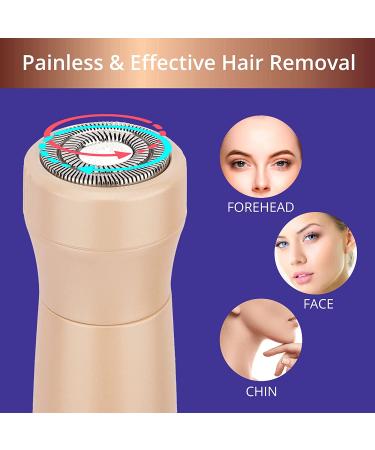 2-in-1 Women's Electric Razor for Face and Body - Painless Cordless Rechargeable Shaver - Buy Online on GoSupps.com