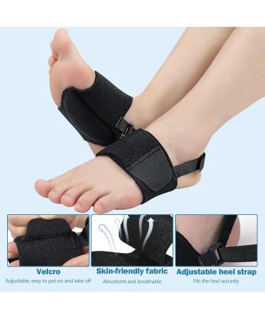 Dukars Arch Support for Women - Plantar Fasciitis Relief Orthotic Compression Wrap for Foot Pain High Arches & Flat Feet Heel Fatigue (Black - Buy Online on GoSupps.com