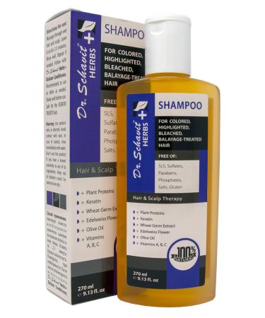 DR. SCHAVIT Herbs+ Herbal Shampoo for Colored  Highlighted  Bleached  Balayage-treated Hair 9.1 fl.oz
