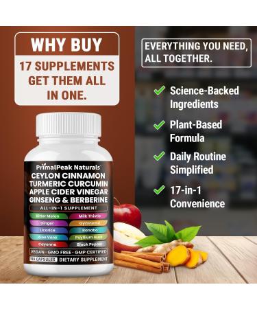 Cortisol Supplements for Women and Men with Magnesium Ashwagandha Rhodiola Rosea L-Theanine & Ceylon Cinnamon Apple Cider Vinegar Turmeric Curcumin Panax Ginseng Berberine Vegan Capsules - Buy Online on GoSupps.com