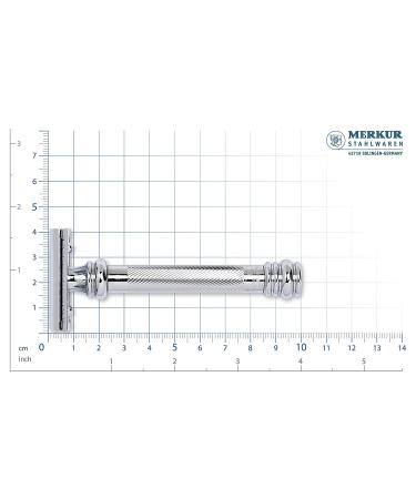Merkur Heavy Duty Long Barber Pole Safety Razor - Chrome Finish | Premium Quality - Buy Online on GoSupps.com