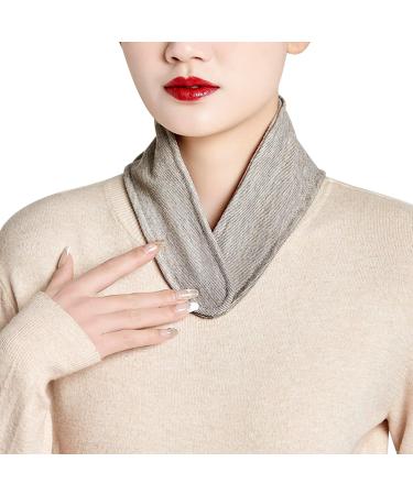 Self-Warming Tourmaline Neck Pad & Strap - Relief for Office Neck Pain | Velcro Fastener & Pocket - Mocha - Buy Online on GoSupps.com