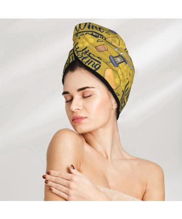 White Wine Seamless Microfiber Hair Towel | Super Absorbent Coral Velvet Wrap for All Hair Types - Quick Dry & Soft for Women - Buy Online on GoSupps.com