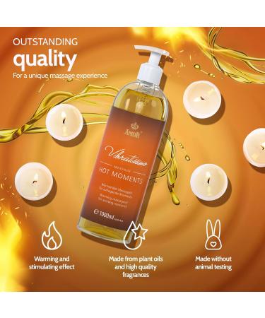 Vibratissimo Hot Moments Warming Soothing Massage Oil Erotic Love Oil 1000 ml Hot Moments 1 l (Pack of 1) - Buy Online on GoSupps.com