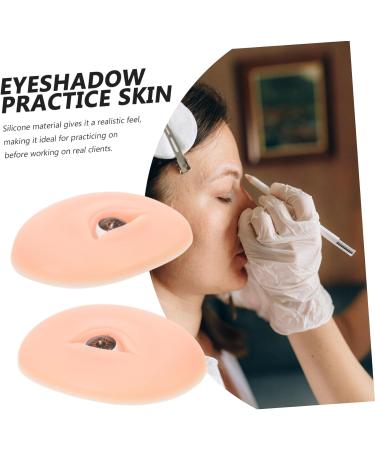 PAMINGONO 1 Pair fake eye makeup model silicone makeup skin eye model 7.70X5.50X2.00CM As Shown - Buy Online on GoSupps.com